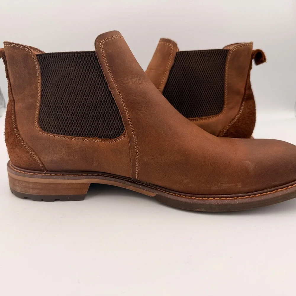 Florsheim Brown Chalet Plain Toe Chelsea Boot Size 9.5M